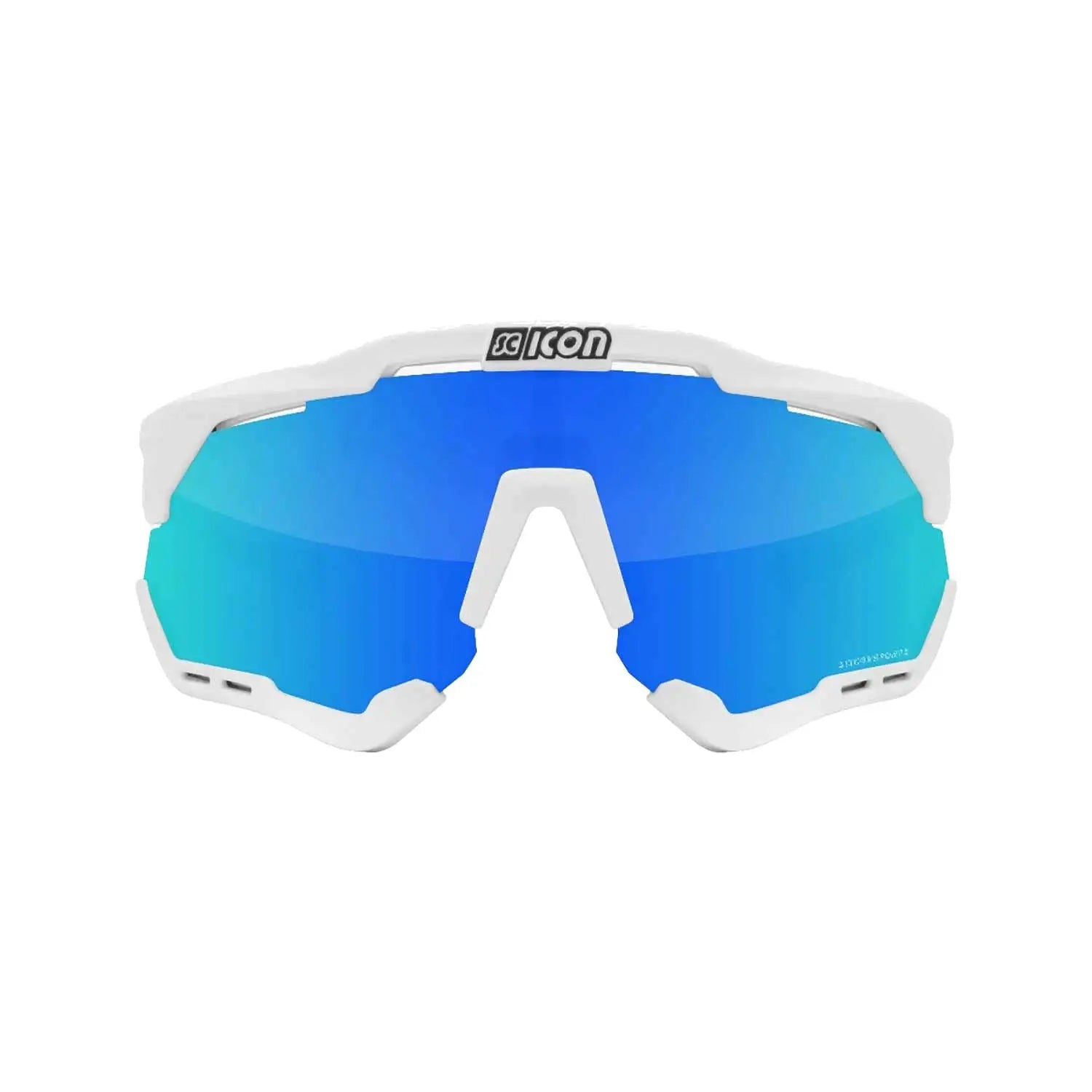 Scicon Sports Aeroshade XL Multimirror Sunglasses White / Blue - FREE UK Shipping, FREE 365 Day Returns | Moto Central