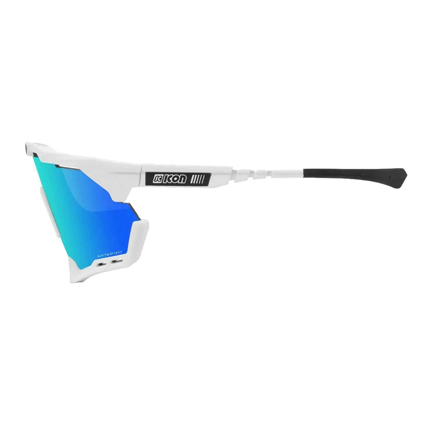 Scicon Sports Aeroshade XL Multimirror Sunglasses White / Blue - FREE UK Shipping, FREE 365 Day Returns | Moto Central