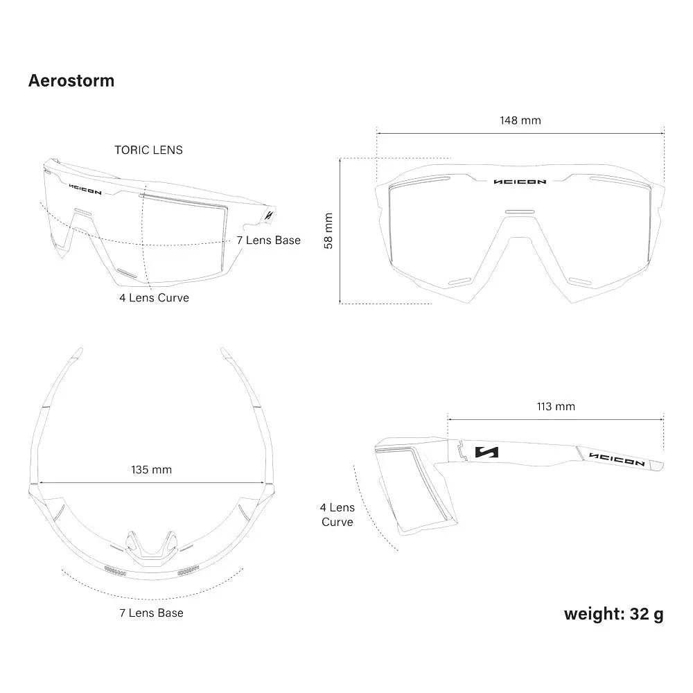Scicon Sports Aerostorm Multimirror Sunglasses Sunburst - FREE UK Shipping, FREE 365 Day Returns | Moto Central
