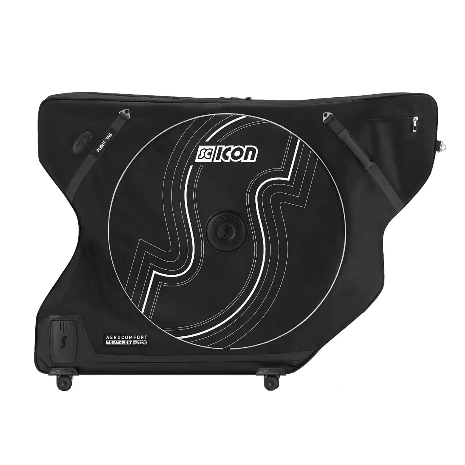 Scicon Sports Aerocomfort 3.0 Triathlon Bike Travel Bag Black - 132 X 50 X 97 CM - FREE UK Shipping, FREE 365 Day Returns | Moto Central