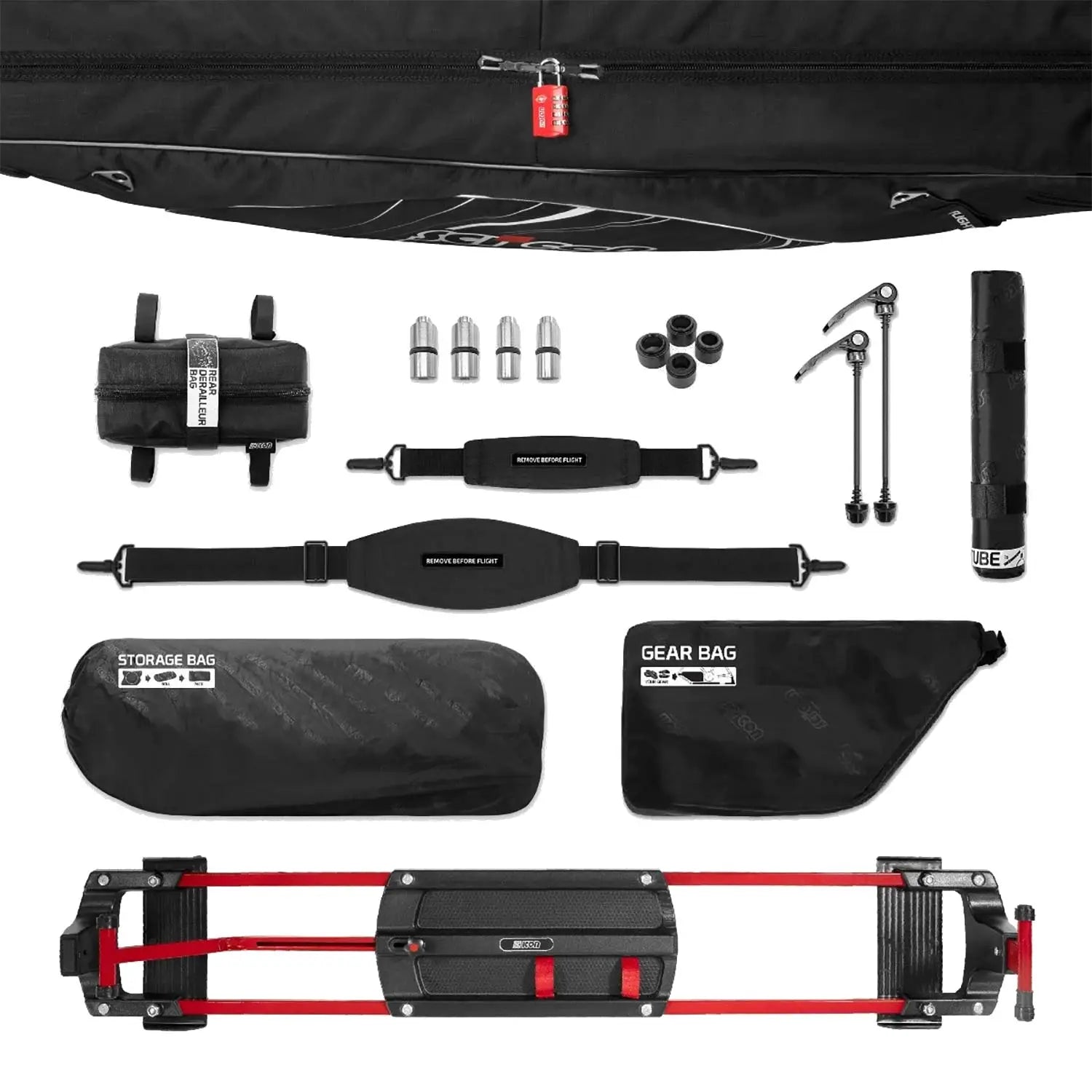 Scicon Sports Aerocomfort MTB TSA Bike Travel Bag Black - 2.2 L - FREE UK Shipping, FREE 365 Day Returns | Moto Central