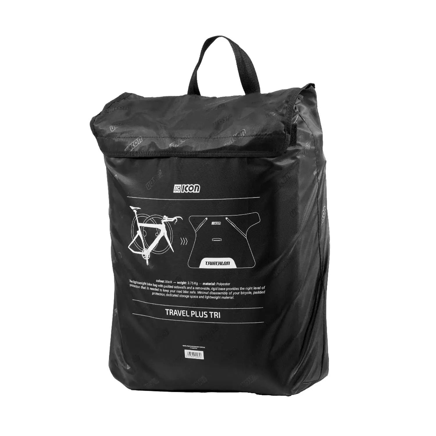 Scicon Sports Soft Travel Plus Triathlon Bike Bag Black - 2.2 L - FREE UK Shipping, FREE 365 Day Returns | Moto Central