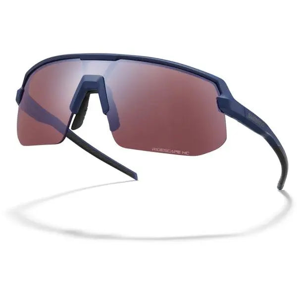 Shimano Twinspark Glasses RideScape High Contrast Lens Navy - FREE UK Shipping, FREE 365 Day Returns | Moto Central