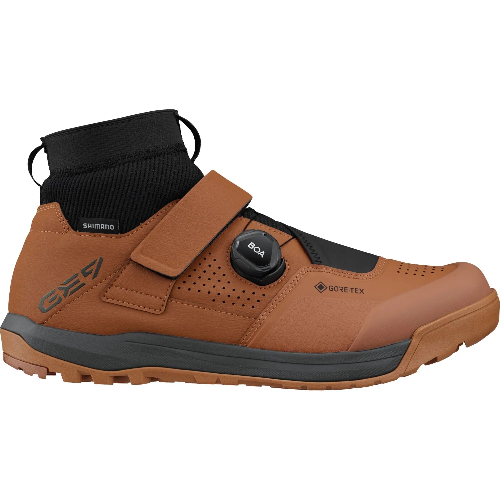 Shimano GE9 GE900 GORE-TEX Shoes Oak Brown - FREE UK Shipping, FREE 365 Day Returns | Moto Central