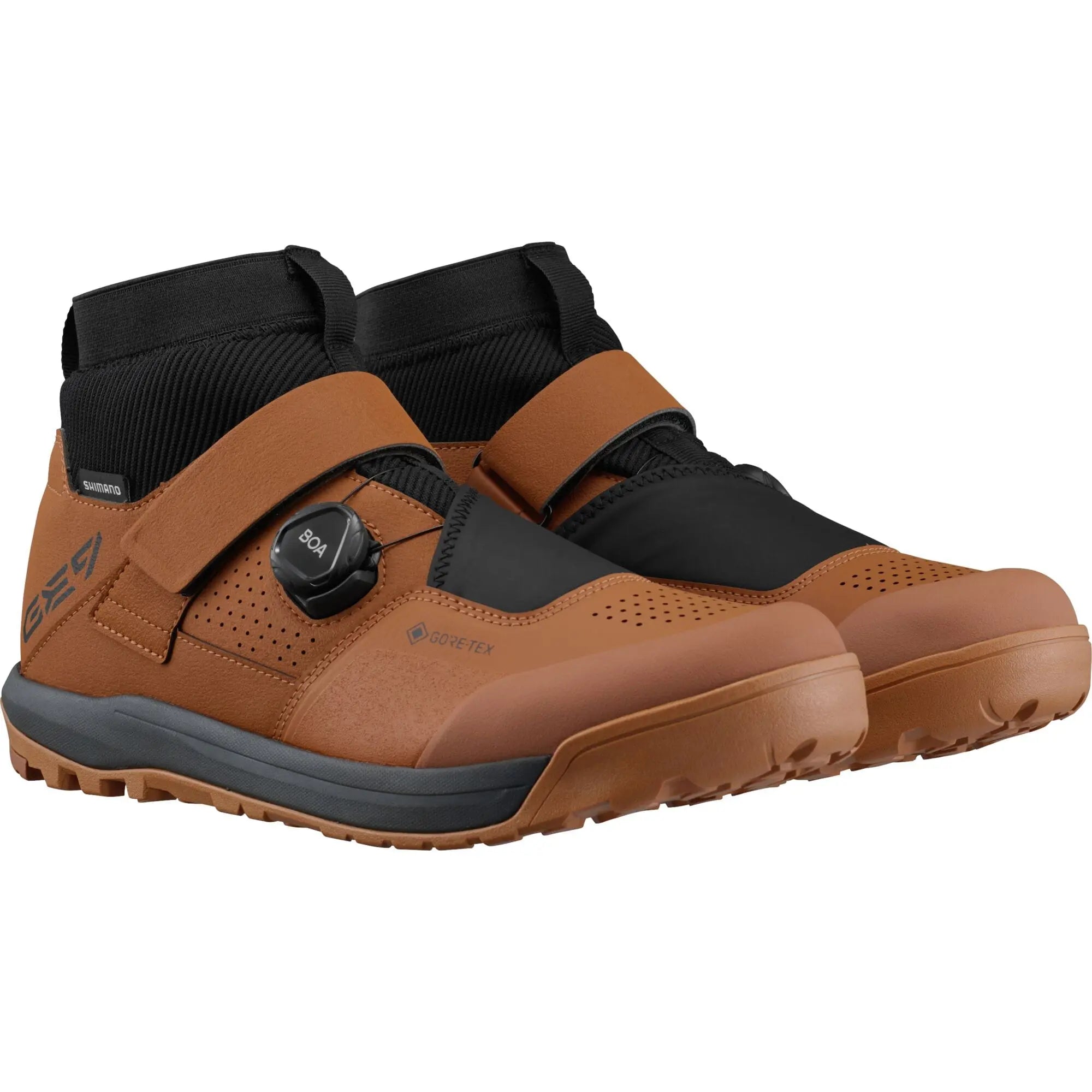 Shimano GE9 GE900 GORE-TEX Shoes Oak Brown - FREE UK Shipping, FREE 365 Day Returns | Moto Central