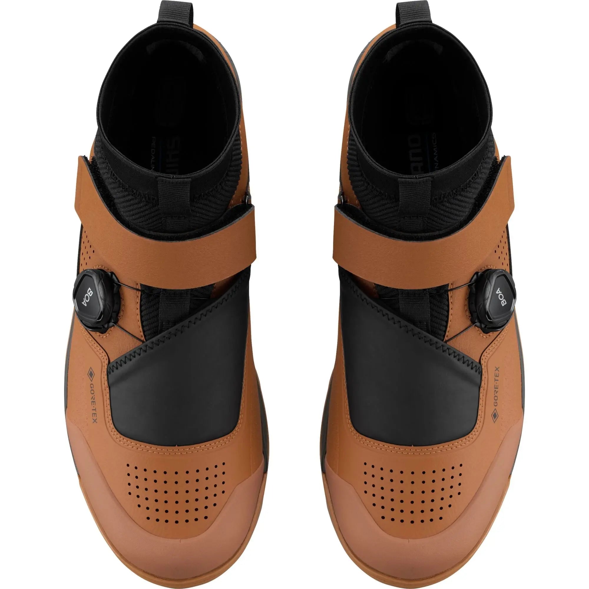 Shimano GE9 GE900 GORE-TEX Shoes Oak Brown - FREE UK Shipping, FREE 365 Day Returns | Moto Central