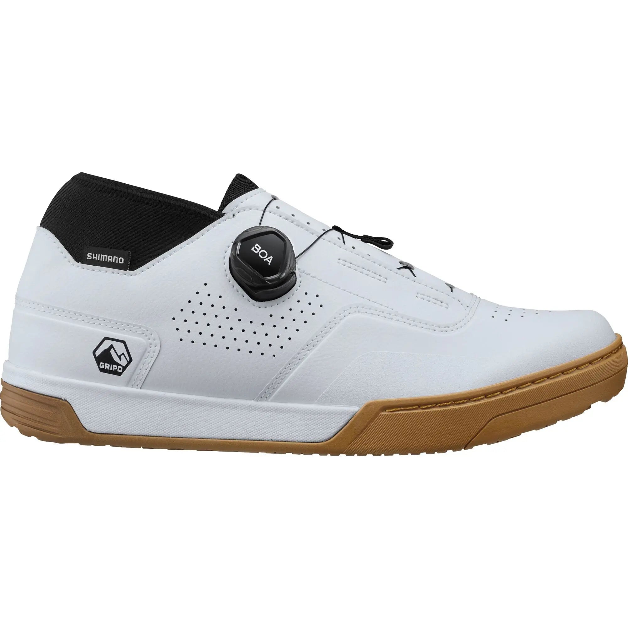 Shimano GF8 GF800 Shoes White - FREE UK Shipping, FREE 365 Day Returns | Moto Central