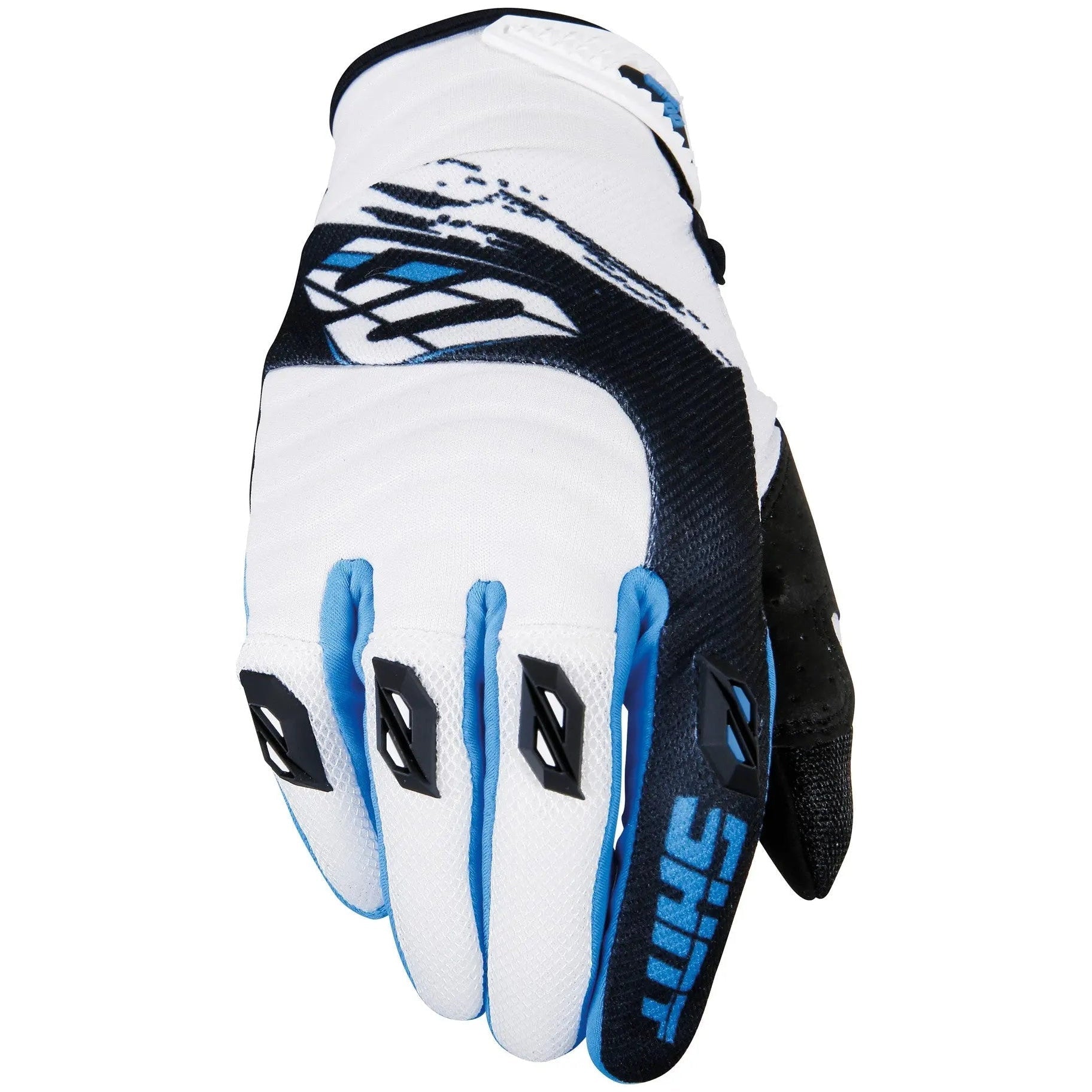 Shot Contact Gloves Fast Blue - FREE UK Shipping, FREE 365 Day Returns | Moto Central