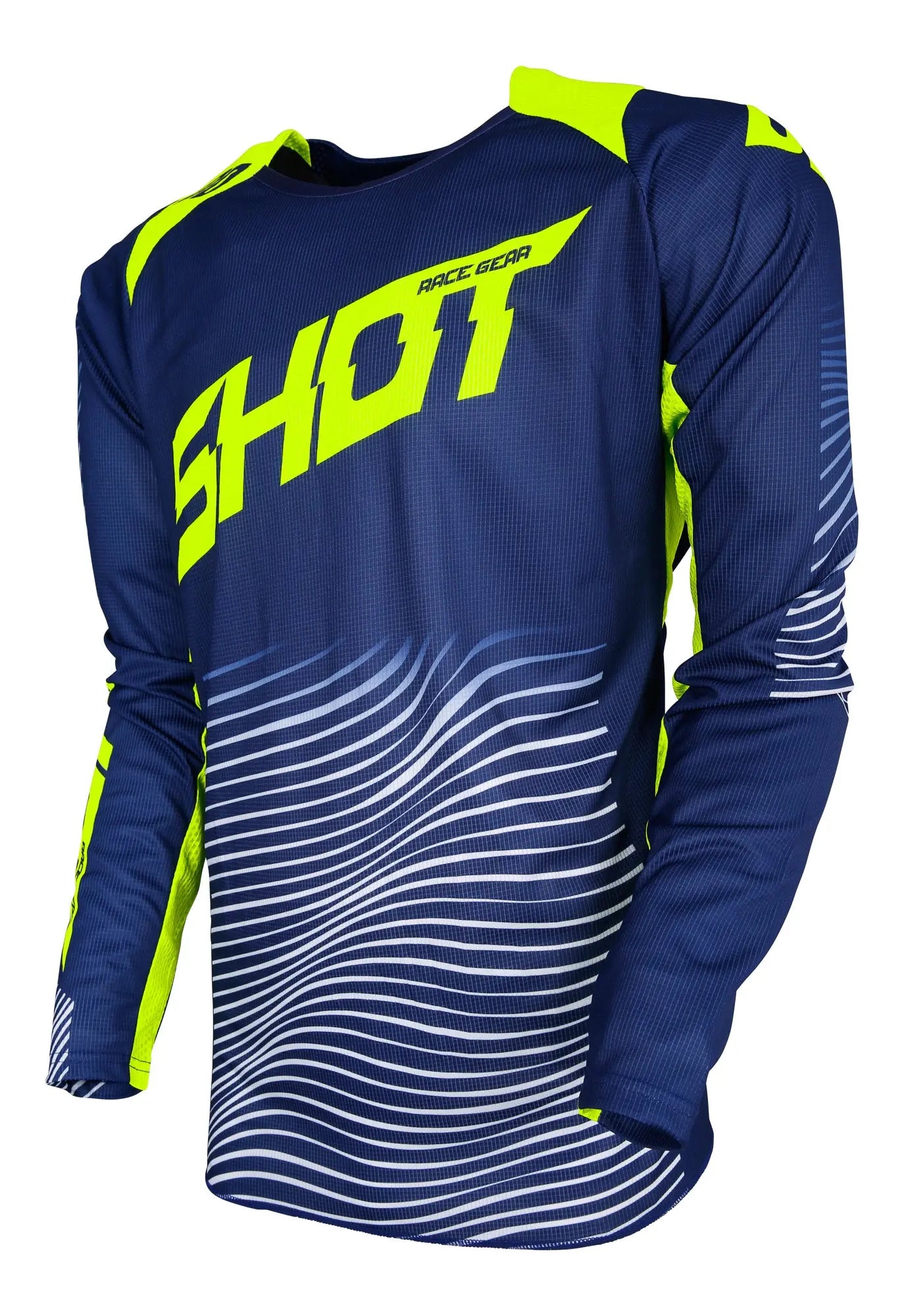 Shot Aerolite Optica MX Jersey Yellow - FREE UK Shipping, FREE 365 Day Returns | Moto Central