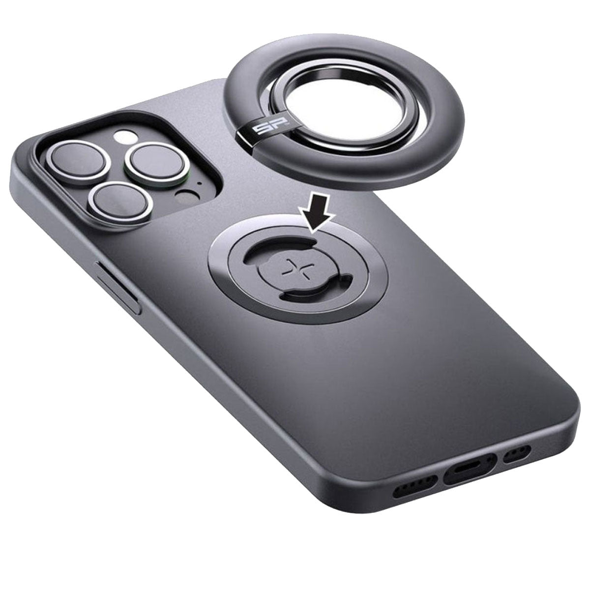 SP Connect Magnetic Ring Mount Black For SPC+ Phone Cases