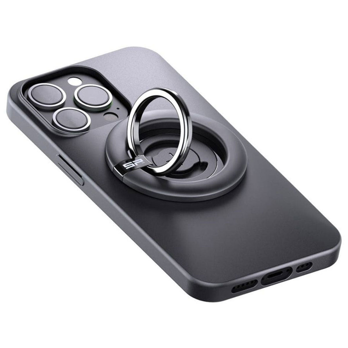 SP Connect Magnetic Ring Mount Black For SPC+ Phone Cases