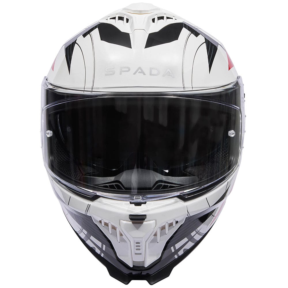 Spada SP18 White / Red FREE UK Delivery, FREE 365 Day Returns | Moto Central