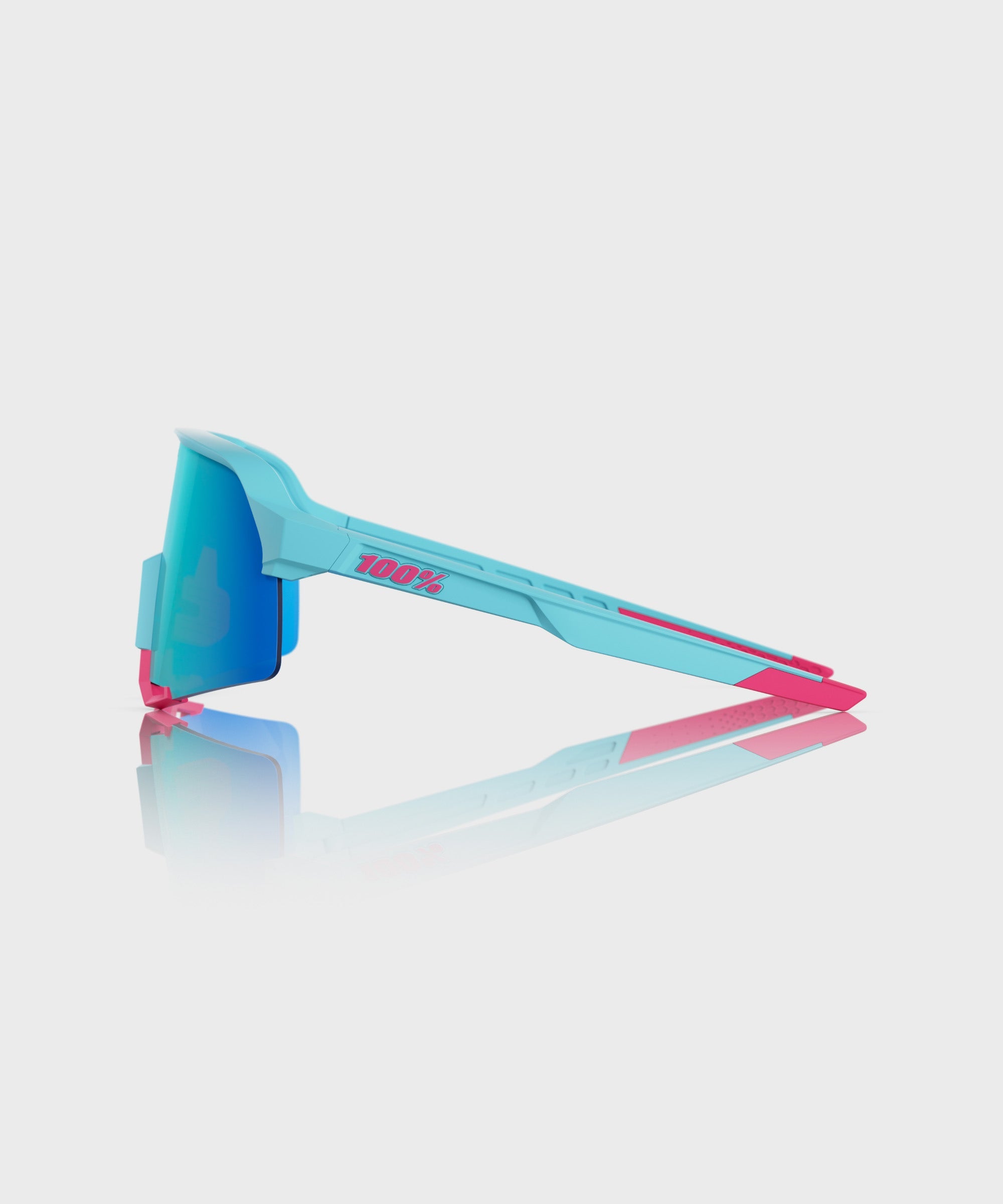 100% S3 LE Tatis 4 Glasses Soft Tact Blue / Blue Topaz Mirror Lens - FREE UK Shipping, FREE 365 Day Returns | Moto Central