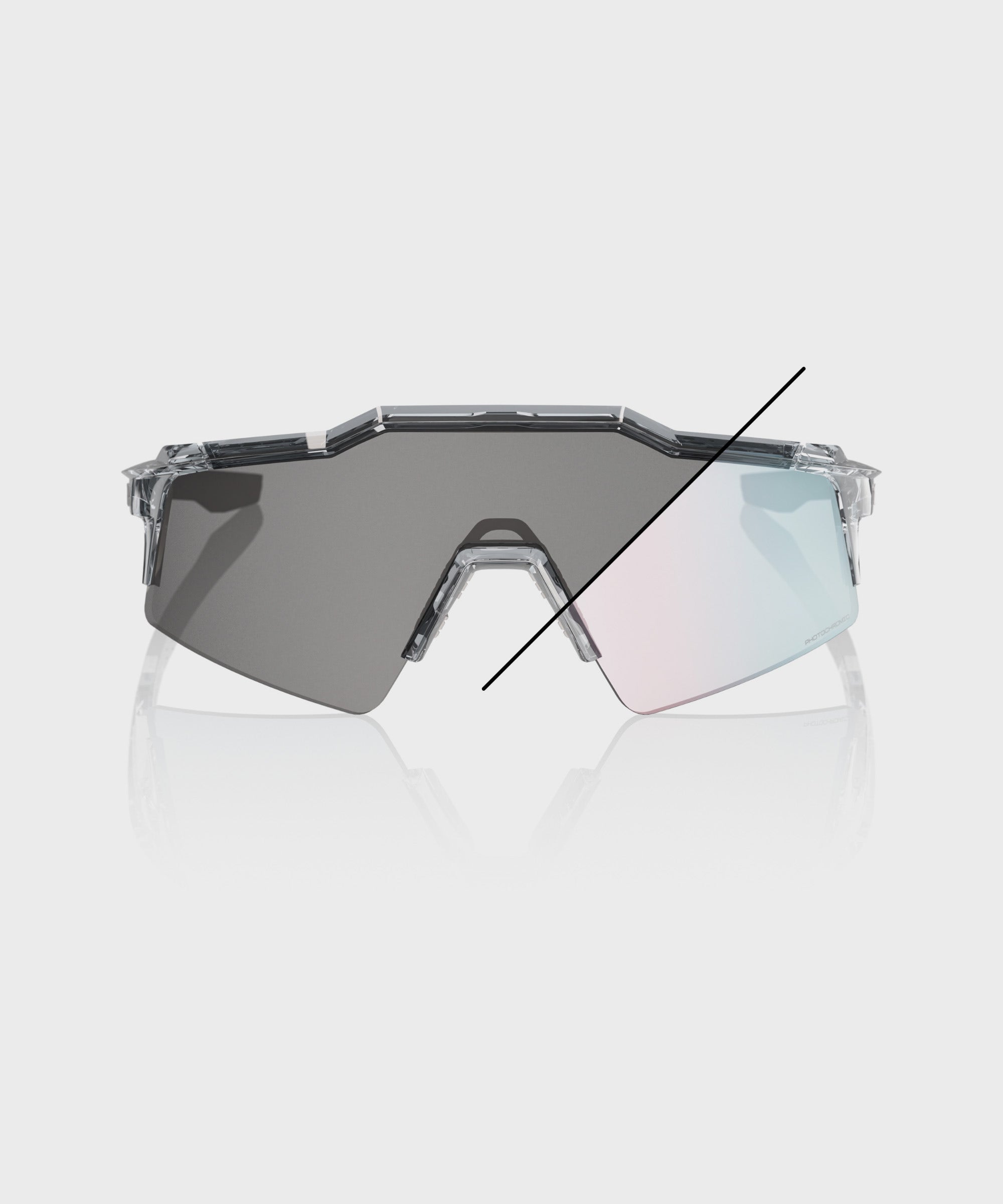 100% Speedcraft SL Glasses Translucent Grey / Rose Gold Photochromic Lens - FREE UK Shipping, FREE 365 Day Returns | Moto Central