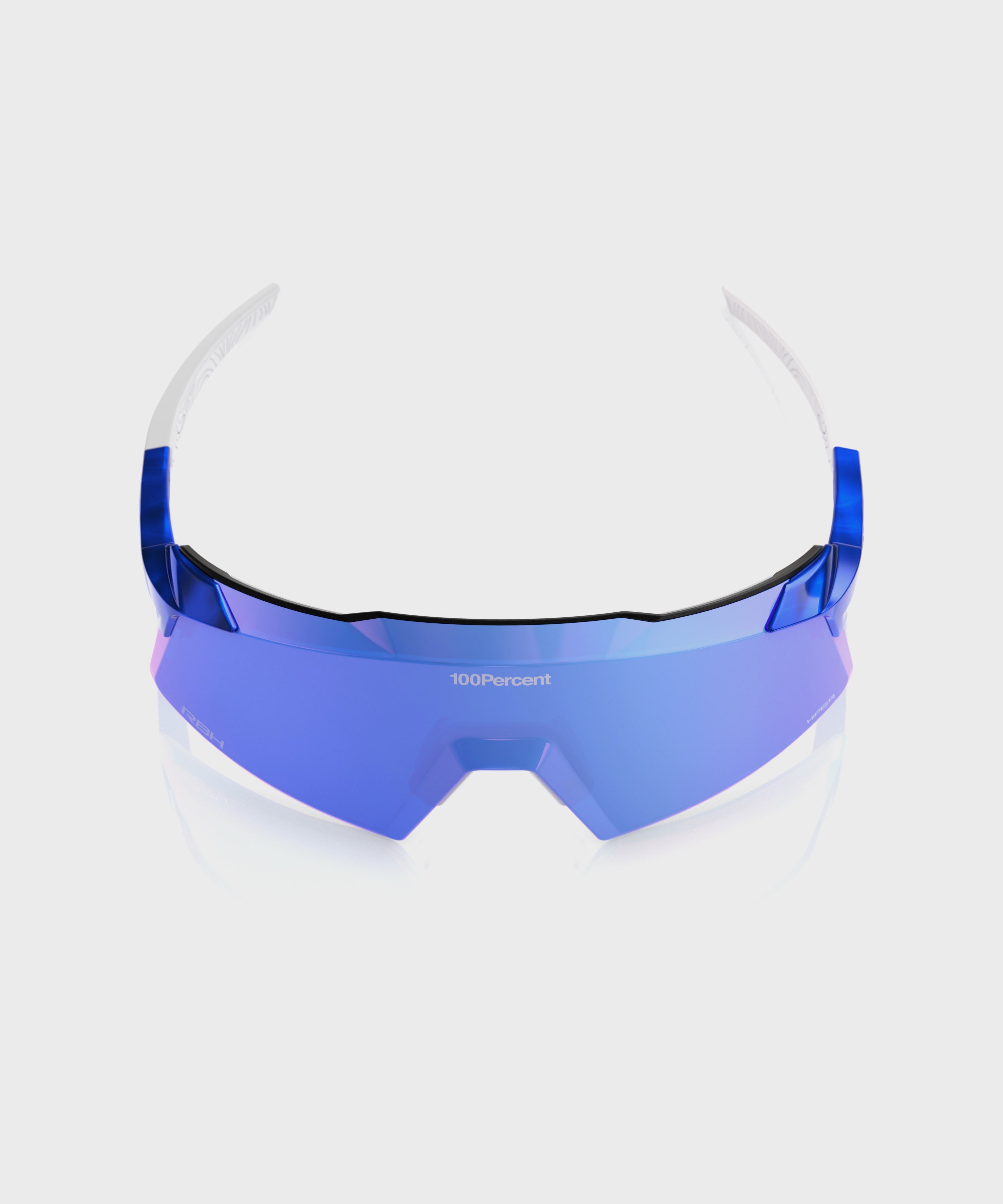 100% Aerocraft RBH Glasses Gloss Blue Holographic / HiPER Royal Blue Mirror Lens - FREE UK Shipping, FREE 365 Day Returns | Moto Central