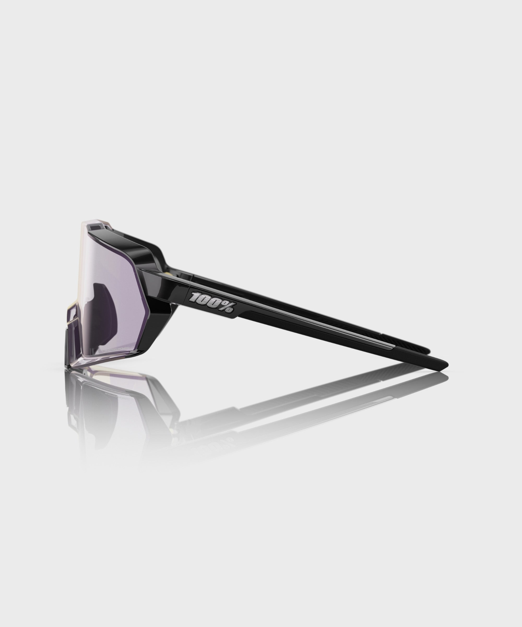 100% Korbin Glasses Gloss Black / Purple Mirror Photochromic Lens - FREE UK Shipping, FREE 365 Day Returns | Moto Central