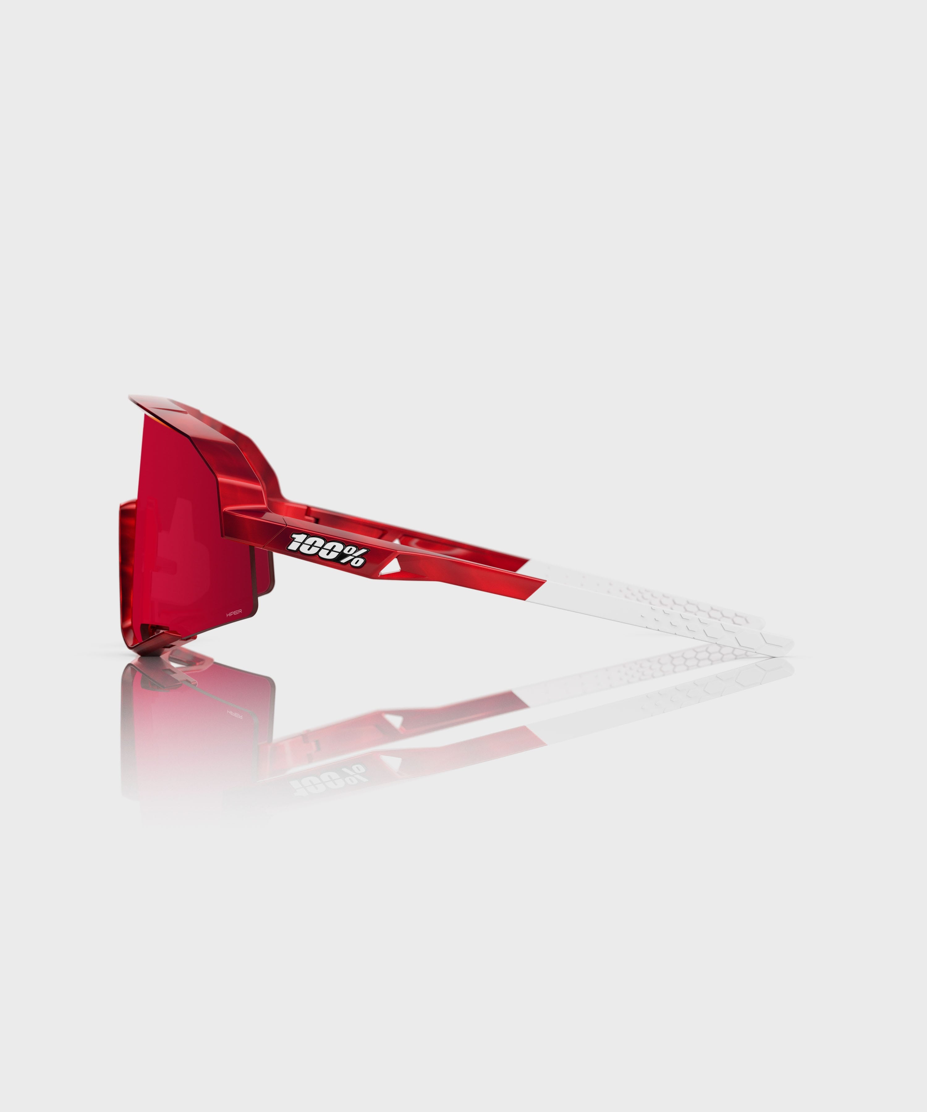 100% Slendale Pidcock LE Glasses Holographic Gloss Red - FREE UK Shipping, FREE 365 Day Returns | Moto Central