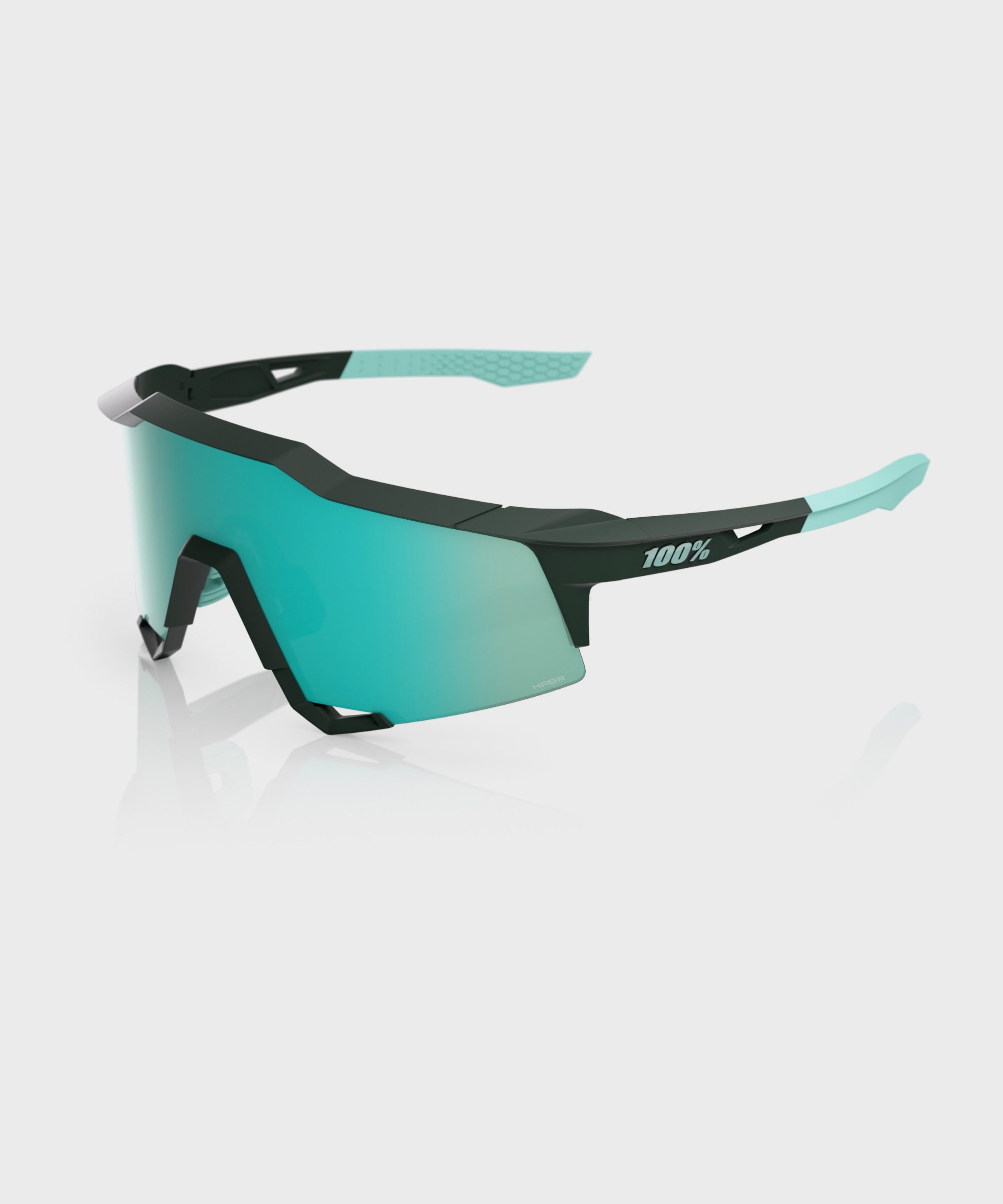 100% Speedcraft Glasses Matt Juniper / HiPER Mint Mirror Lens - FREE UK Shipping, FREE 365 Day Returns | Moto Central