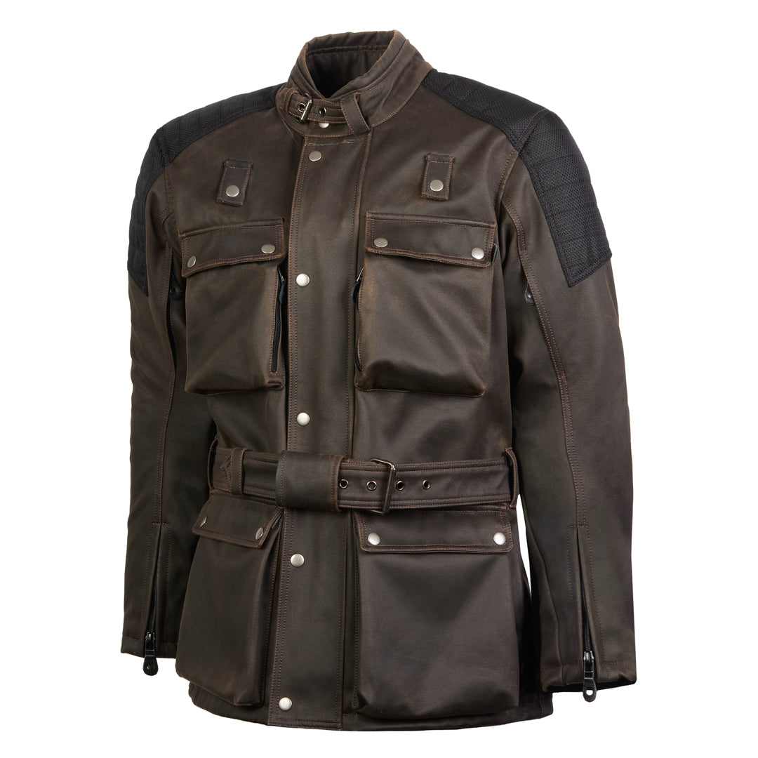 Spada Crossguard CE Waterproof Textile Jacket Walnut FREE UK Delivery, FREE 365 Day Returns | Moto Central