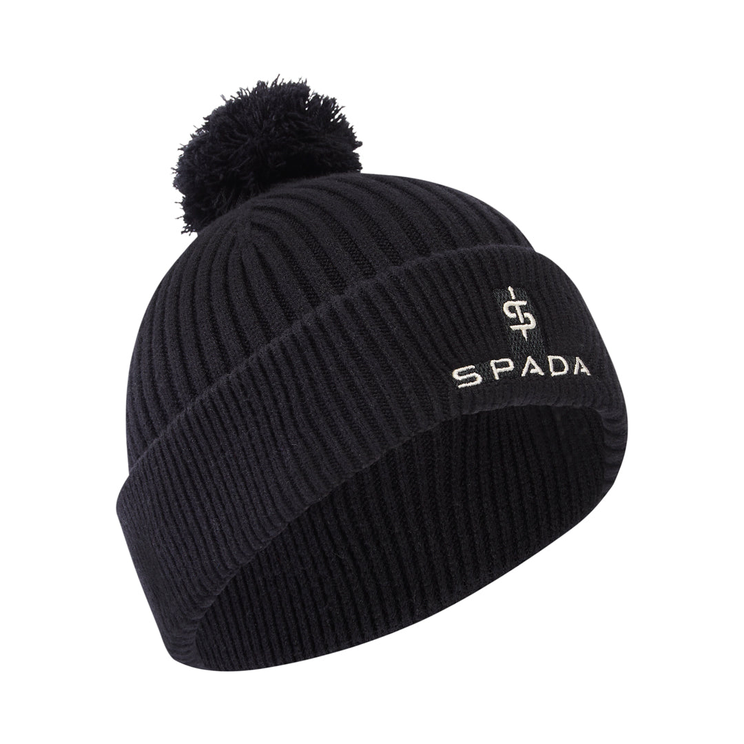 Spada Bobble Beanie Black FREE UK Delivery, FREE 365 Day Returns | Moto Central