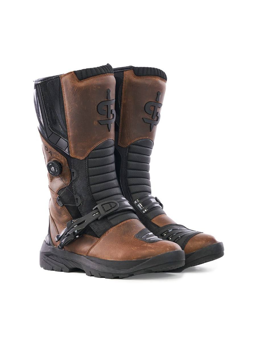 Spada Quest CE Adventure Boots Walnut Brown FREE UK Delivery, FREE 365 Day Returns | Moto Central