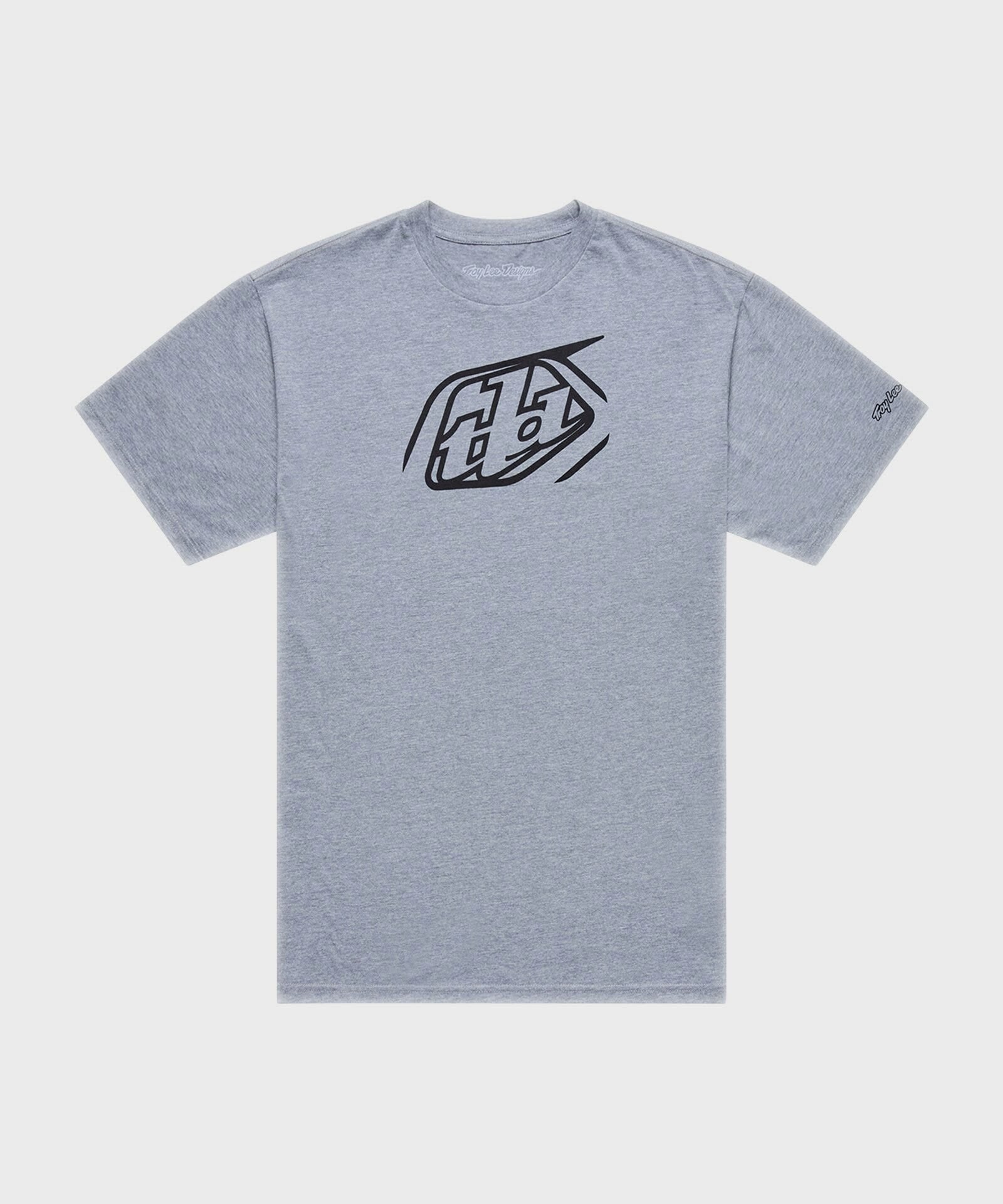 Troy Lee Designs Badge Cycle T-Shirt Grey Heather - FREE UK Shipping, FREE 365 Day Returns | Moto Central