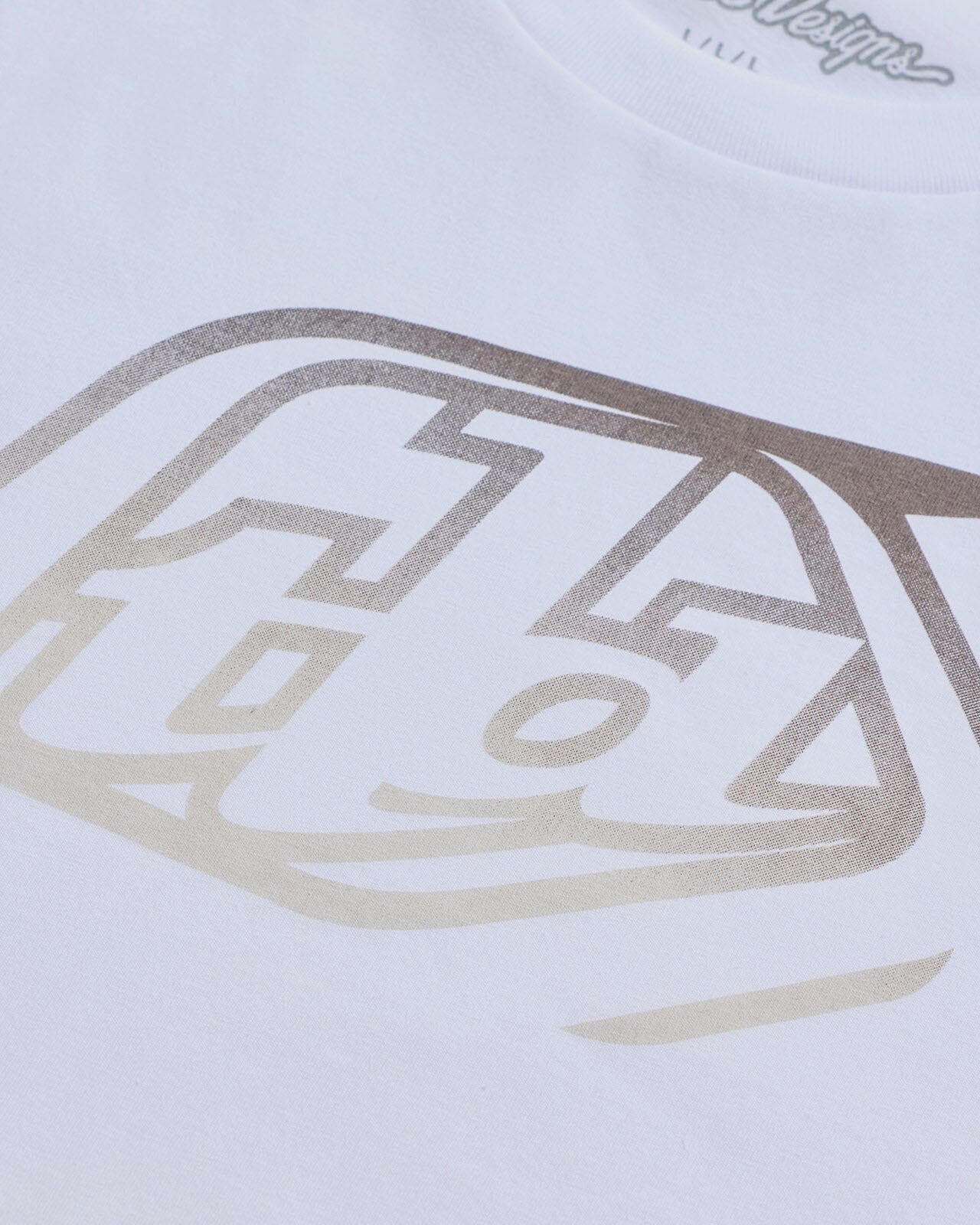Troy Lee Designs Badge Cycle T-Shirt White - FREE UK Shipping, FREE 365 Day Returns | Moto Central