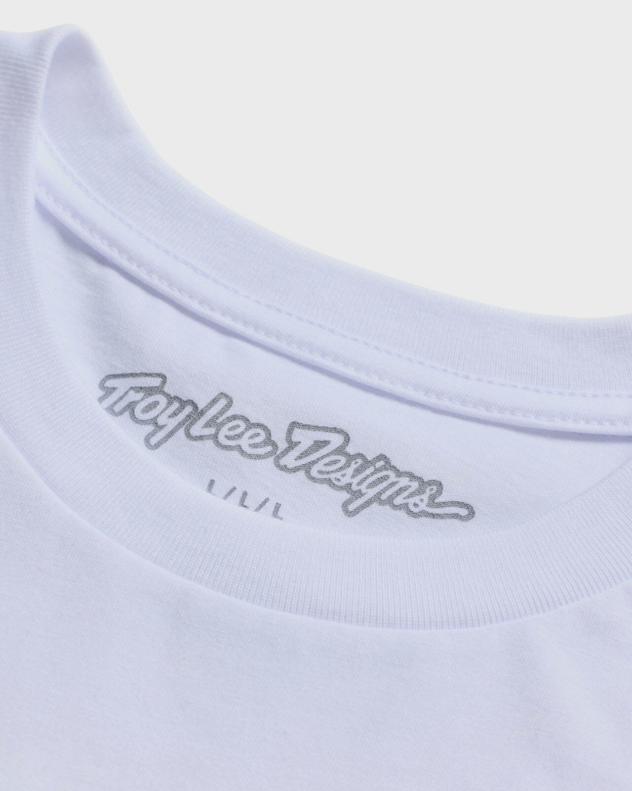 Troy Lee Designs Badge Cycle T-Shirt White - FREE UK Shipping, FREE 365 Day Returns | Moto Central