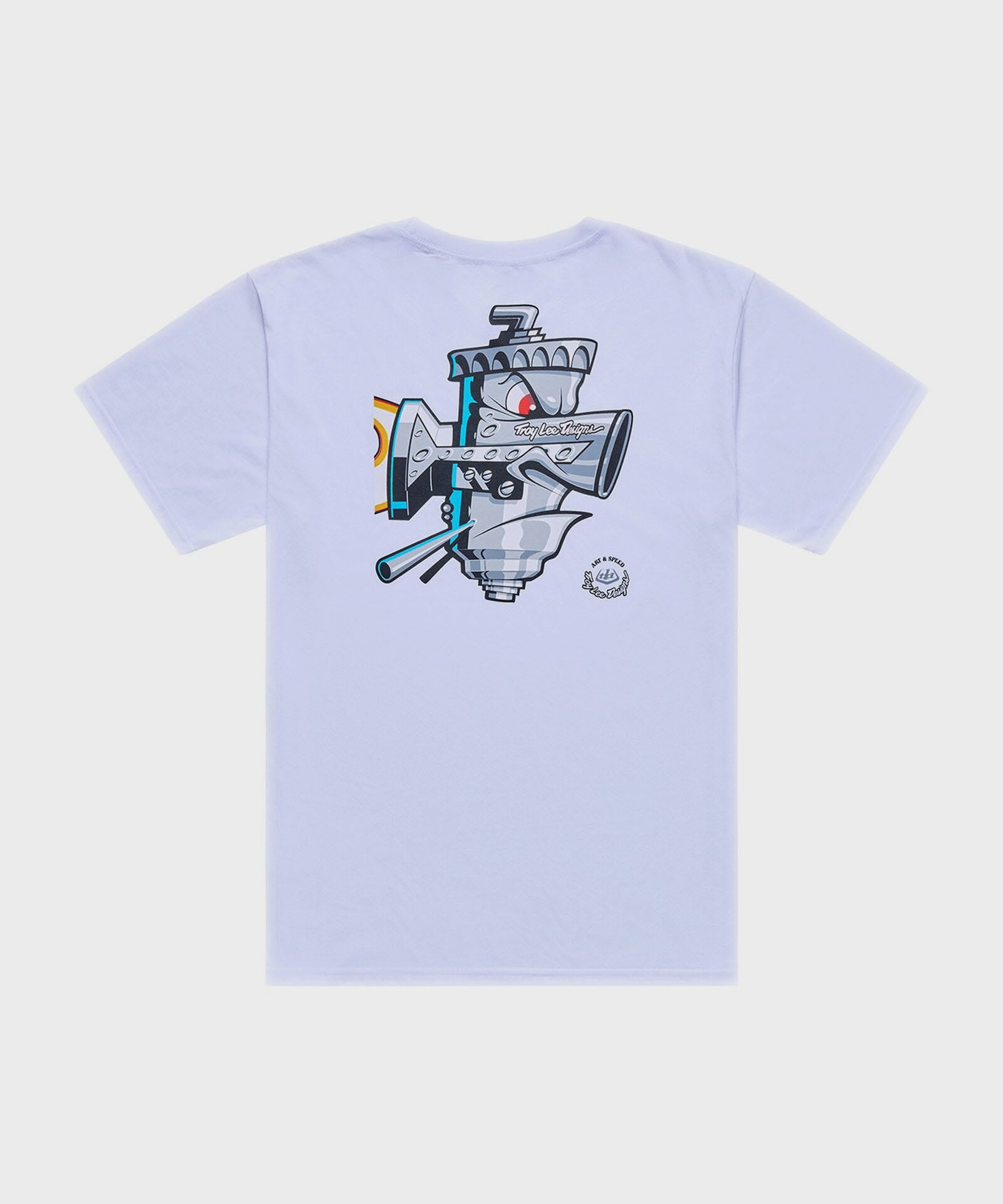 Troy Lee Designs Carb Club Cycle T-Shirt White - FREE UK Shipping, FREE 365 Day Returns | Moto Central