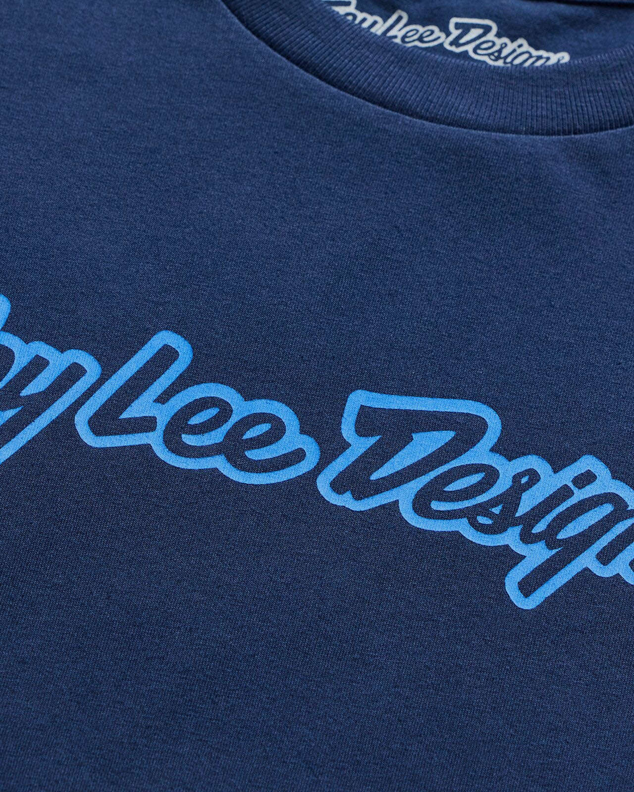Troy Lee Designs Signature Cycle T-Shirt Navy / Aero - FREE UK Shipping, FREE 365 Day Returns | Moto Central