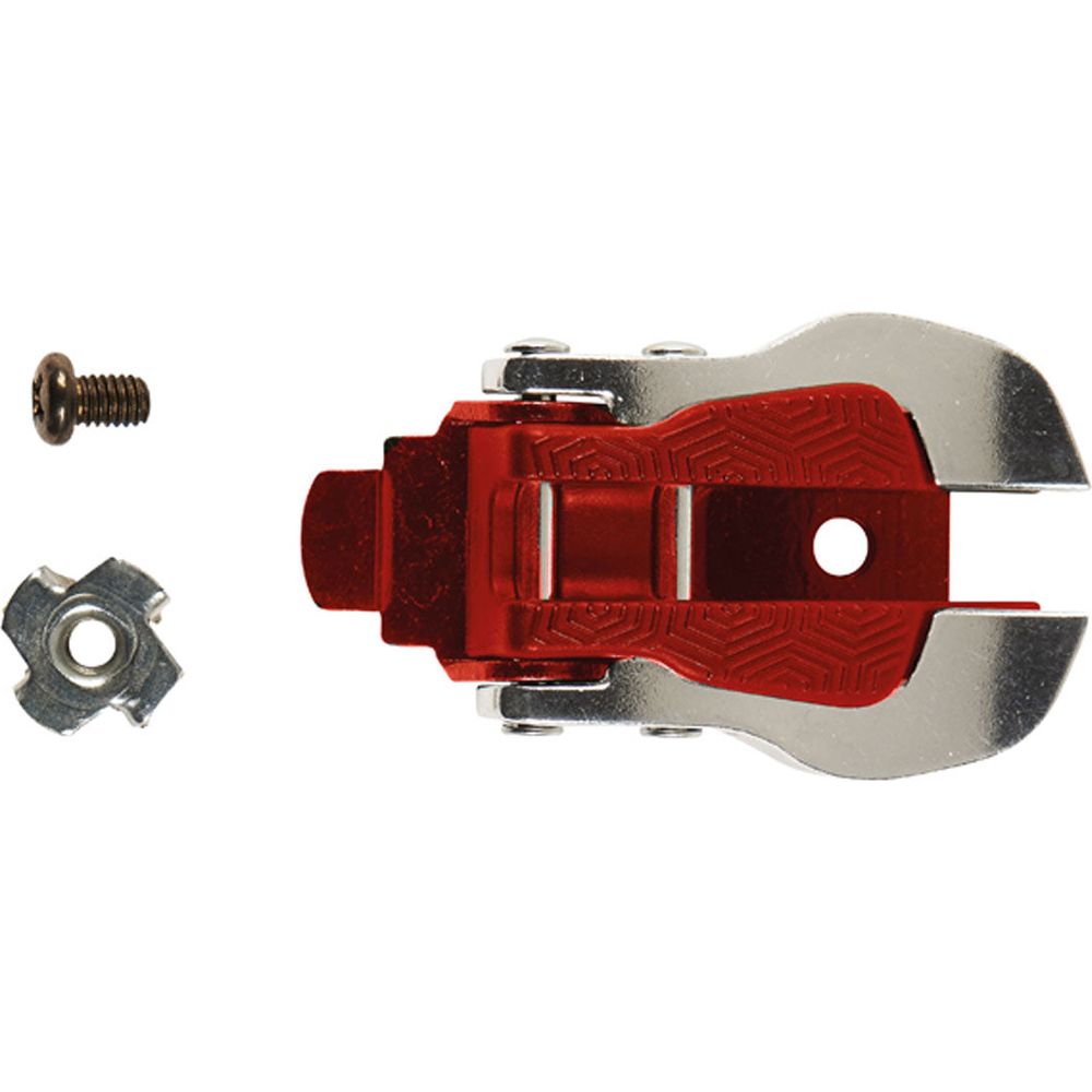 TCX Aluminium & Nylon Buckle Silver / Red For Boots