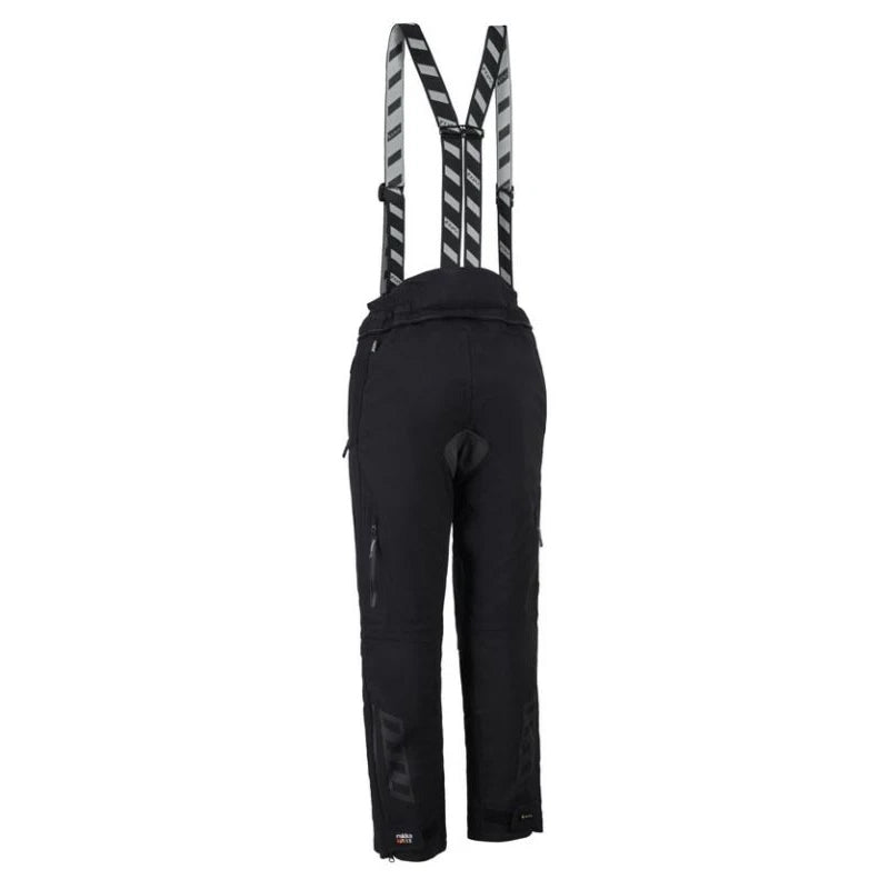 Rukka Nivala 2.0 Ladies Textile Trouser Black, rear view with braces on white background