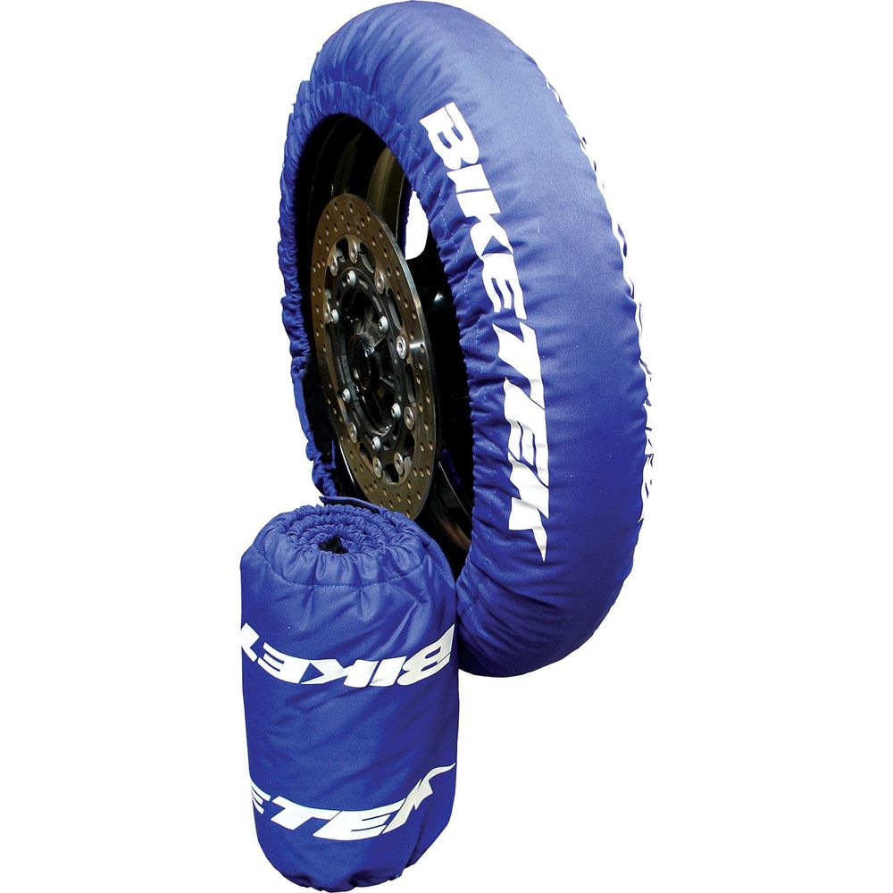 BikeTek Tyre Warmer Set For 120 / 70-17 Front & 160 / 60-17 Rear Tyres With 2 Pin Euro Plug