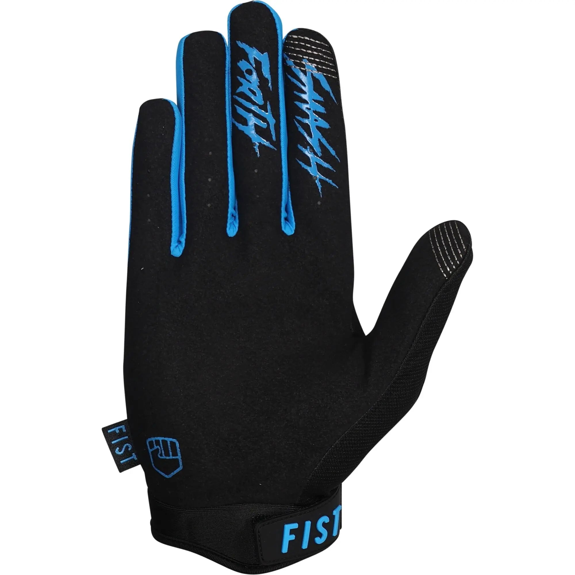 Fist Handwear Stocker Fluro Cycling Gloves Black / Blue - FREE UK Shipping, FREE 365 Day Returns | Moto Central