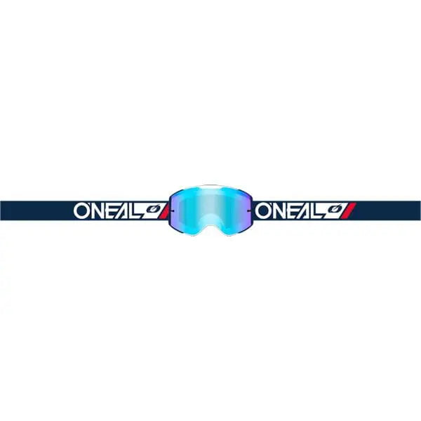 O'Neal B-55 Cram Cycling Goggle Blue / White / Radium Blue - FREE UK Shipping, FREE 365 Day Returns | Moto Central