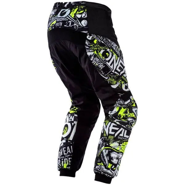 O'Neal Element Attack Youth Cycling Trousers Black / Yellow - FREE UK Shipping, FREE 365 Day Returns | Moto Central