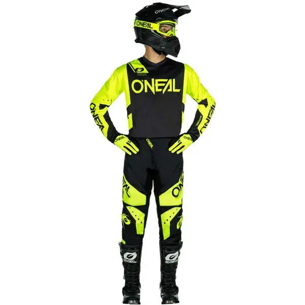 O'Neal Element Racewear V24 Cycling Trousers Black / Yellow - FREE UK Shipping, FREE 365 Day Returns | Moto Central