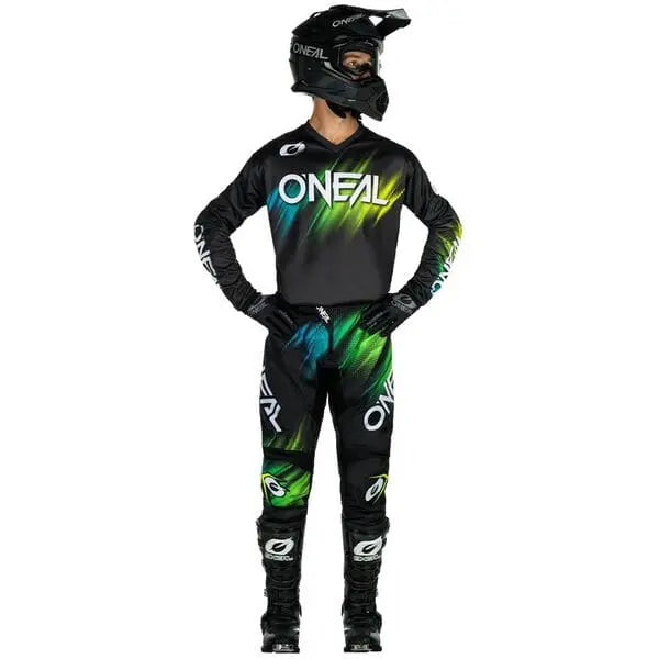 O'Neal Element Voltage V24 Cycling Trousers Black / Green - FREE UK Shipping, FREE 365 Day Returns | Moto Central