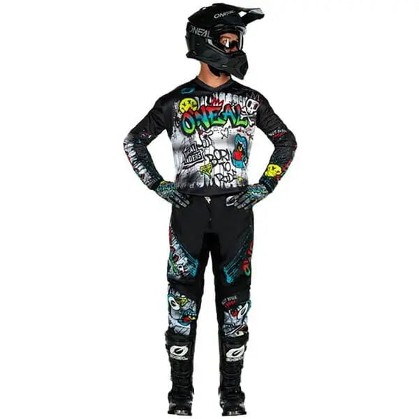 O'Neal Element Rancid V24 Youth Cycling Trousers Black / White - FREE UK Shipping, FREE 365 Day Returns | Moto Central