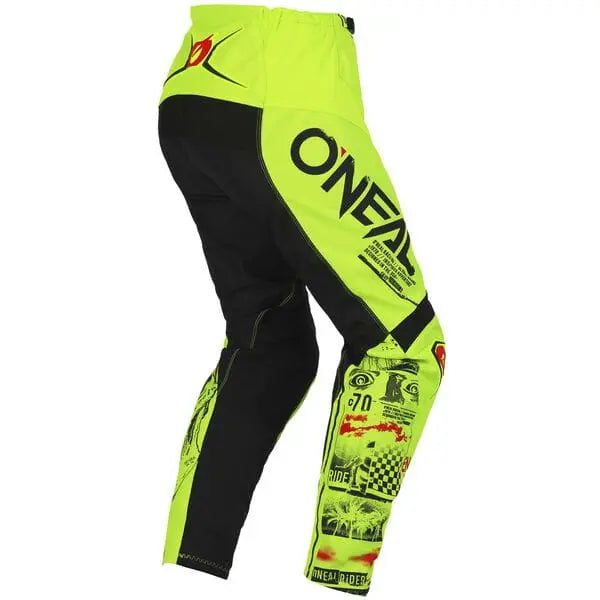 O'Neal Element Attack V.23 Youth Cycling Trousers Neon Yellow / Black - FREE UK Shipping, FREE 365 Day Returns | Moto Central