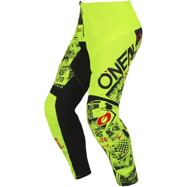 O'Neal Element Attack V.23 Youth Cycling Trousers Neon Yellow / Black - FREE UK Shipping, FREE 365 Day Returns | Moto Central