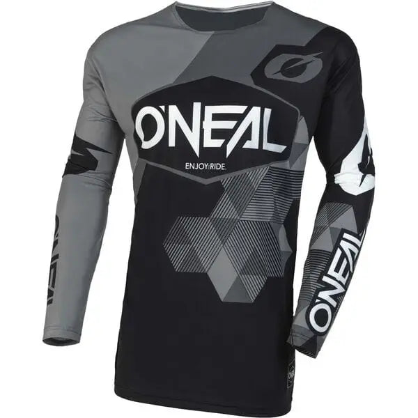 O'Neal Mayhem Covert V.23 Cycling Jersey Black / Grey - FREE UK Shipping, FREE 365 Day Returns | Moto Central