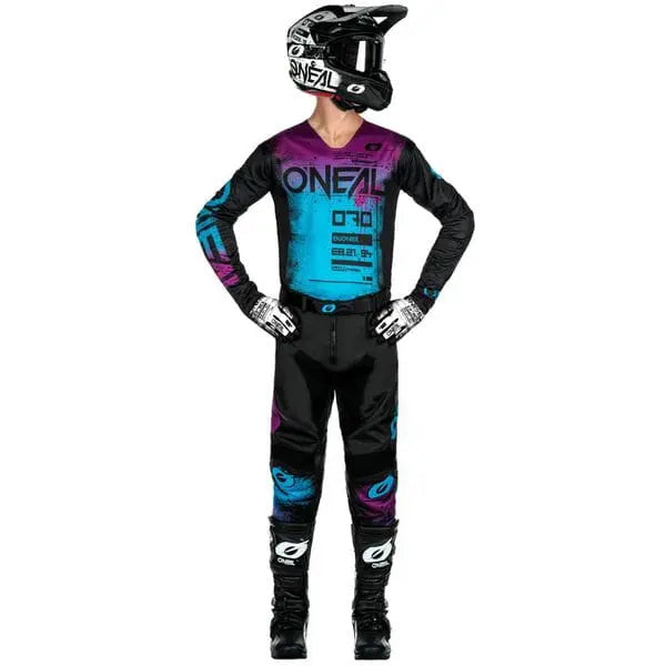 O'Neal Mayhem Scarz V.24 Cycling Trousers Black / Blue - FREE UK Shipping, FREE 365 Day Returns | Moto Central