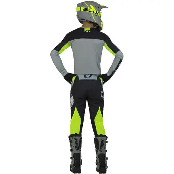 O'Neal Mayhem Hexx V.23 Cycling Trousers Grey / Neon Yellow - FREE UK Shipping, FREE 365 Day Returns | Moto Central