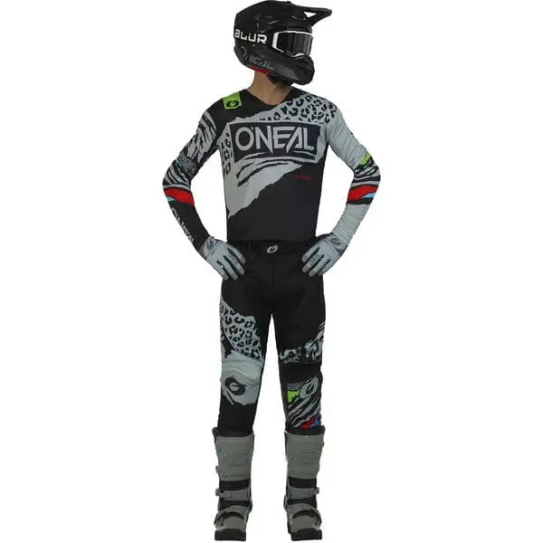 O'Neal Mayhem Wild V.23 Youth Jersey Black / Grey - FREE UK Shipping, FREE 365 Day Returns | Moto Central