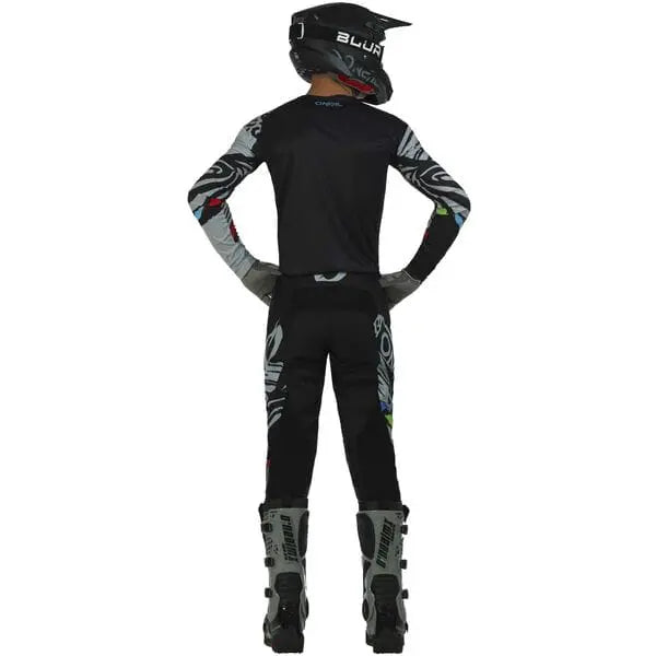 O'Neal Mayhem Wild V.23 Youth Jersey Black / Grey - FREE UK Shipping, FREE 365 Day Returns | Moto Central