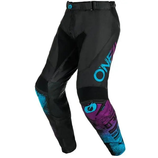 O'Neal Mayhem Scarz V.24 Cycling Trousers Black / Blue - FREE UK Shipping, FREE 365 Day Returns | Moto Central