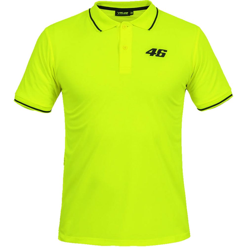 VR46 Groove Polo T-Shirt Fluo Yellow