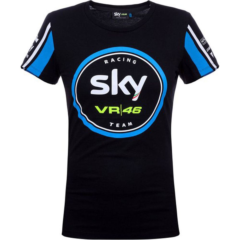VR46 Team Replica Ladies T-Shirt Black / Blue