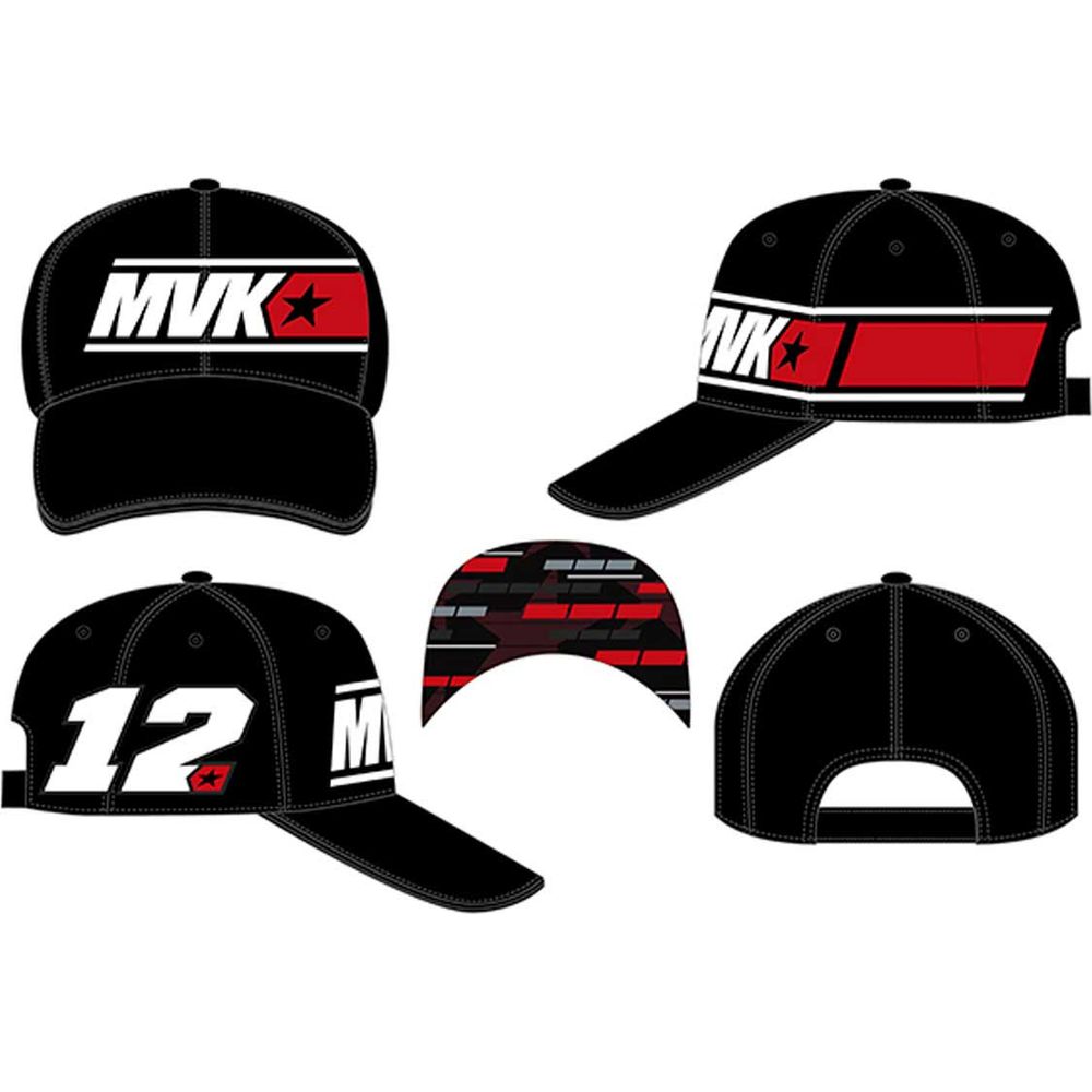 VR46 Vinales Mid Visor Cap Black / Red
